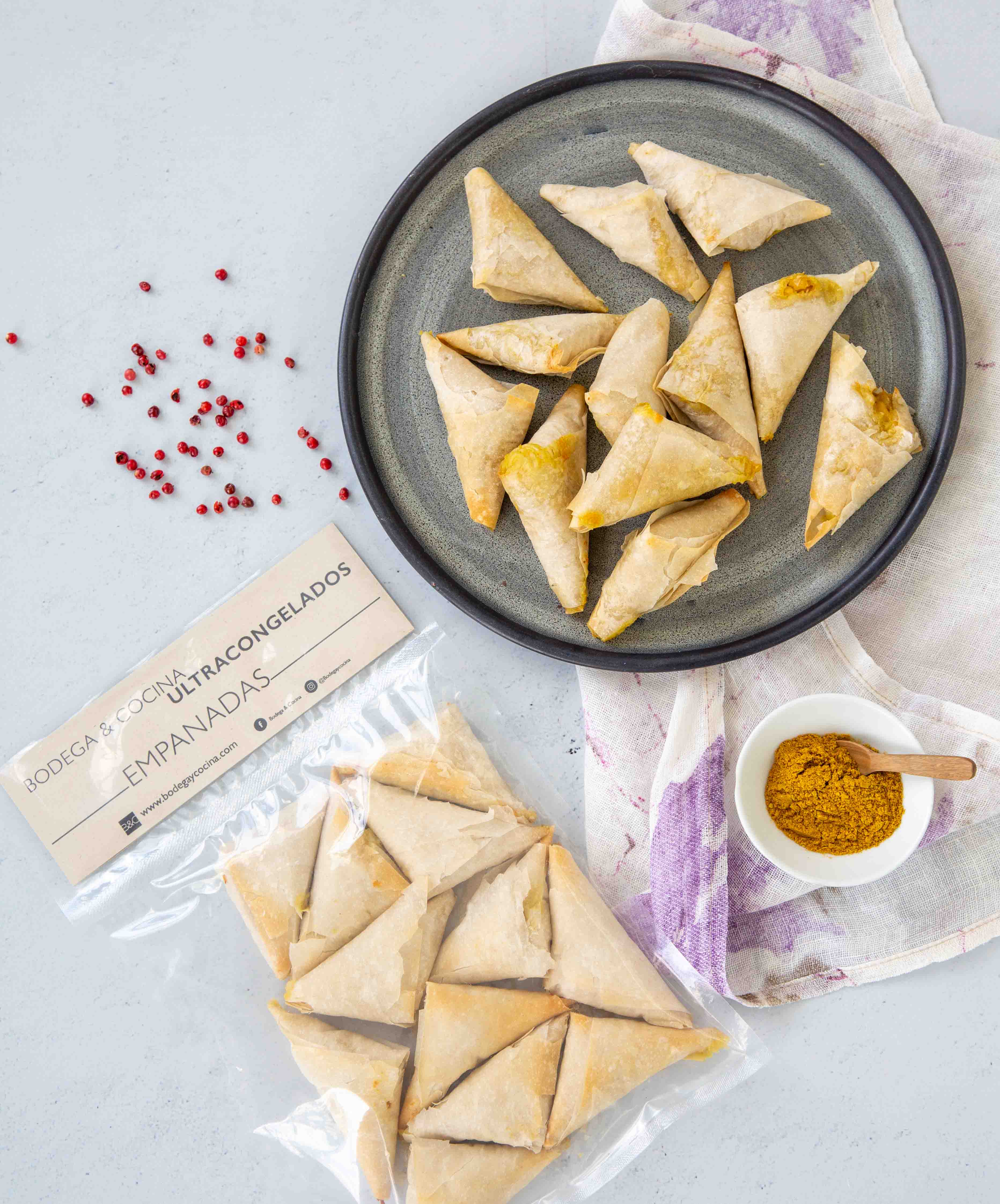 Filo con pollo al curry