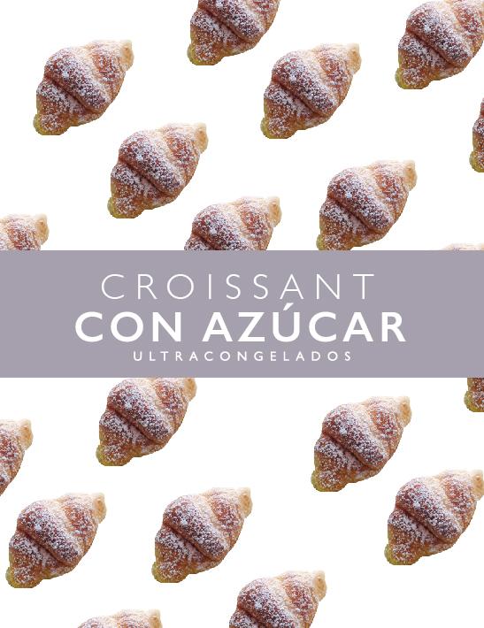 Croissant con azúcar 50grs 