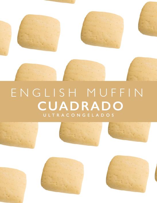 English muffin cuadrado 10cm x 10cm