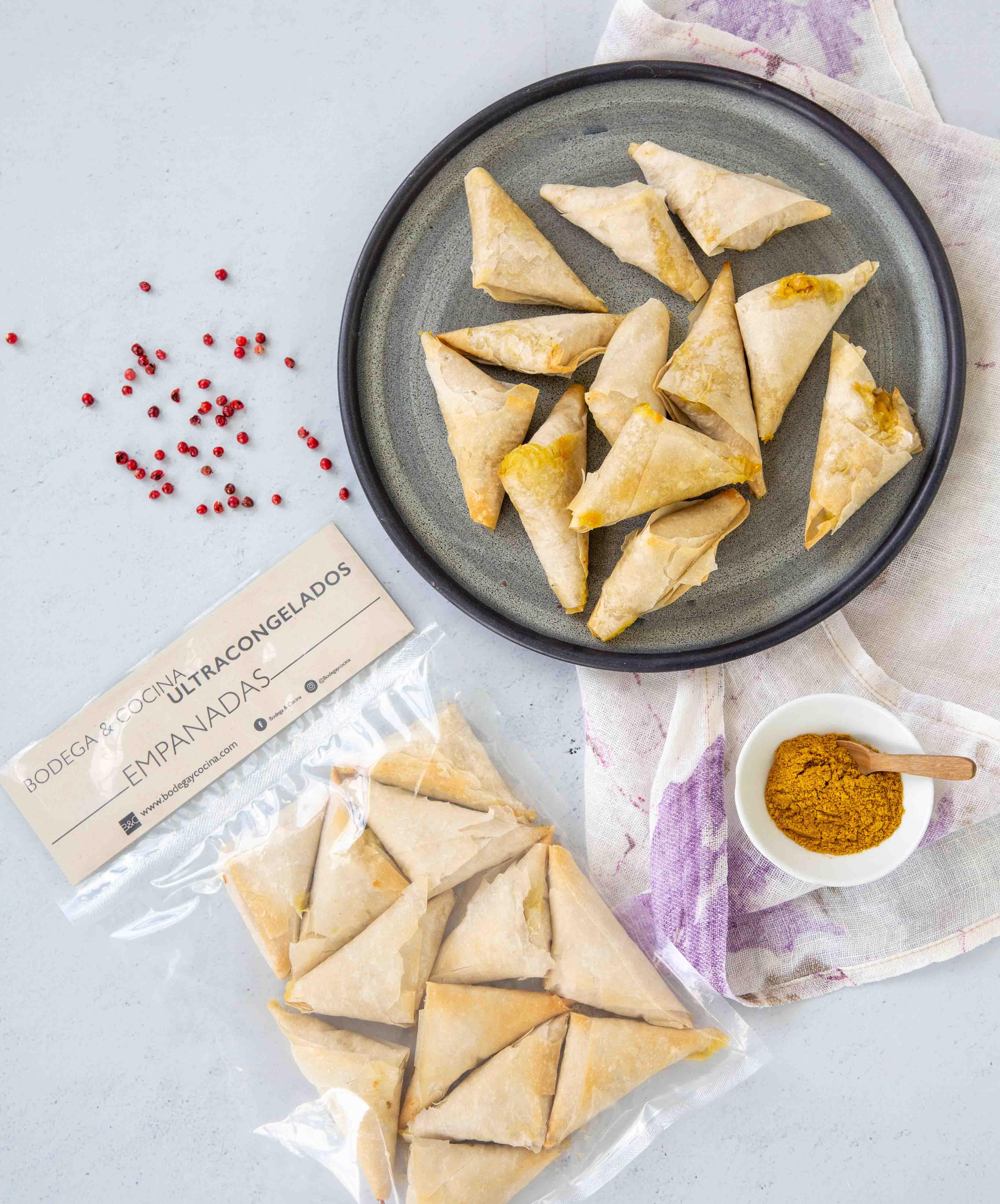 Filo con pollo al curry