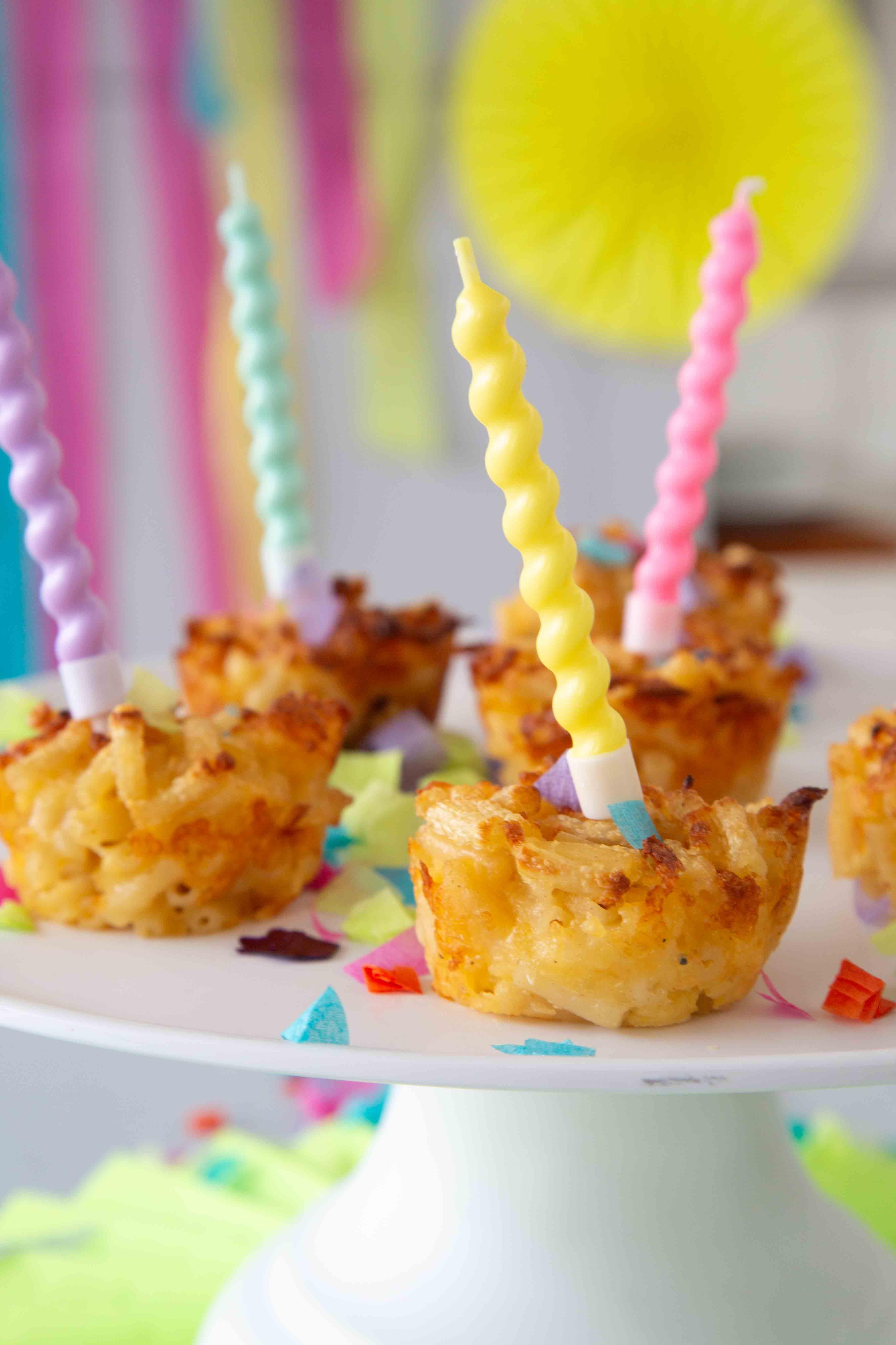 Muffins de mac and cheese