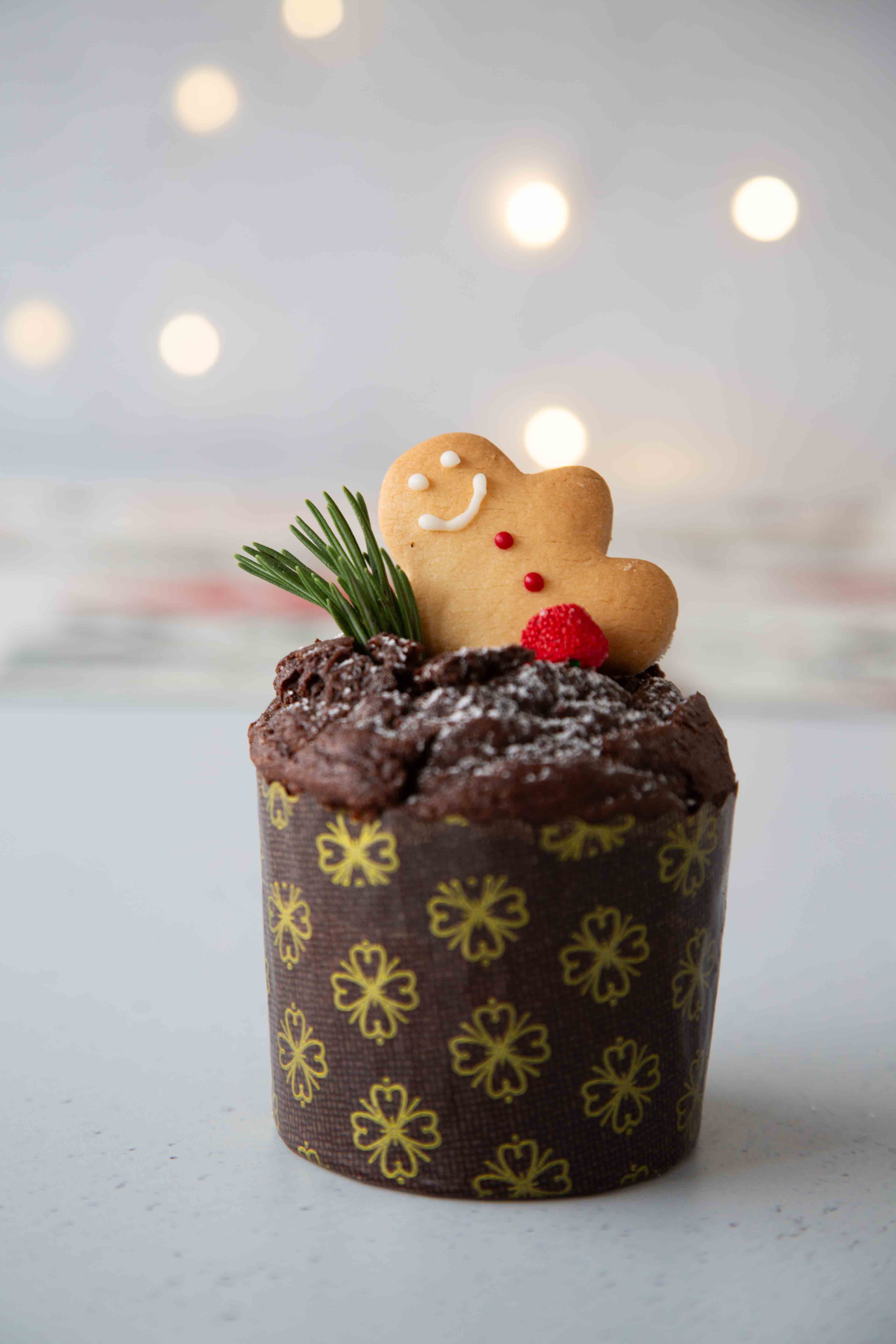 Miniponqué navideño de chocolate