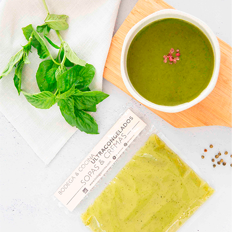 Crema de albahaca