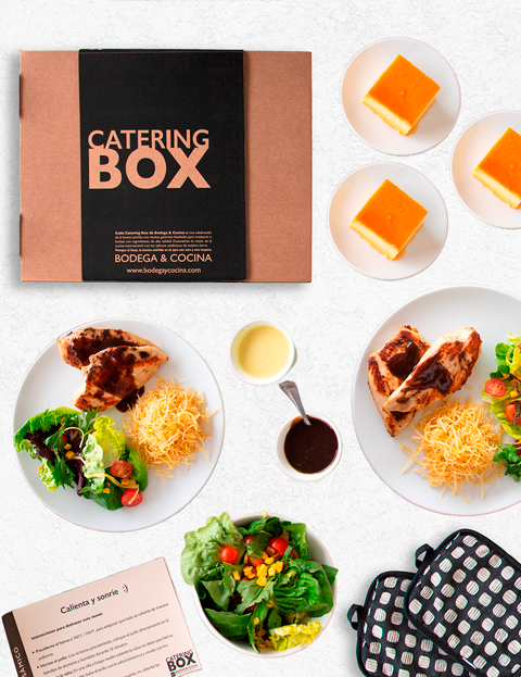 Catering Box para calentar - Pollo balsámico